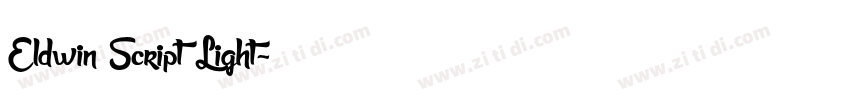 Eldwin Script Light字体转换 Eldwin Script Light字体转换